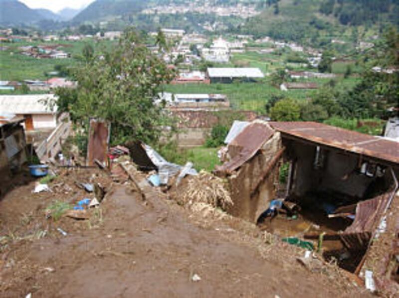 Tropical Storm Agatha caused damage to tens of thousands of structures in Central America, including