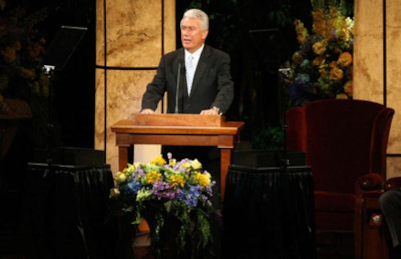 President Dieter F. Uchtdorf, second counselor in the First Presidency, speaks during Golden Days, A