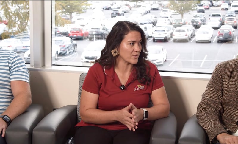Amber Stevenson, an admissions officer at BYU–Hawaii, speaks during a Church Educational System livestream on Tuesday, Sept. 1, 2026.