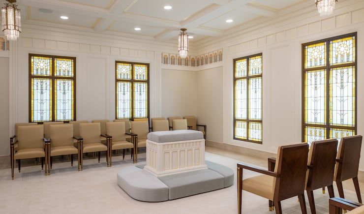 A sealing room inside the Wichita Kansas Temple.