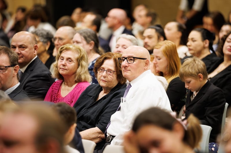 Latter-day Saints attend a special stake conference with Elder Gary E. Stevenson of the Quorum of the Twelve Apostles in Perth, Australia, on May 17, 2026.