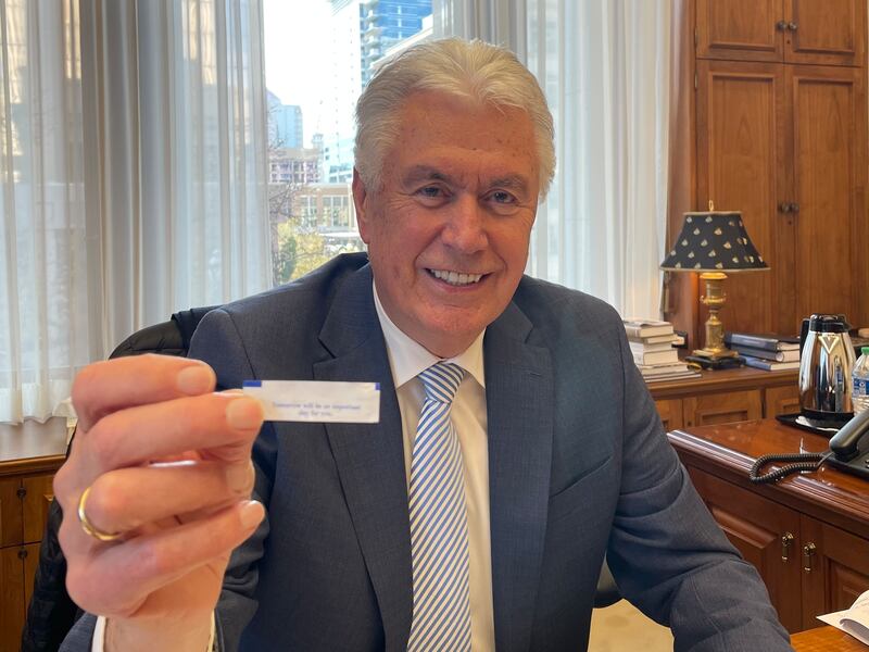 Elder Dieter F. Uchtdorf of the Quorum of the Twelve Apostles shares a photo on social media containing a wise saying found in a fortune cookie.