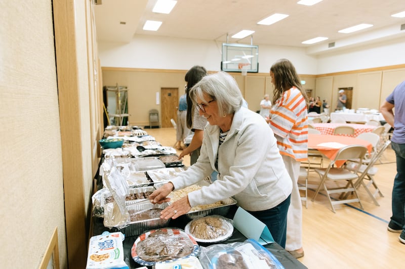 Members of the Spokane Washington Stake host a dinner for people affected by the wildfires in Spokane, Washington, on Aug. 2, 2026.