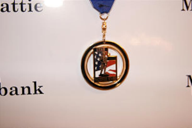 Medal is part of Bronze Minuteman Award bestowed by the Utah National Guard. Recipients also receive