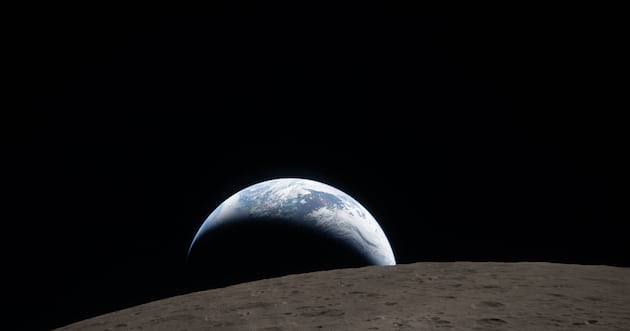 Observing a master class in peace building from beyond the moon