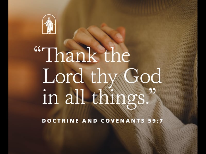 Elder Dallin H. Oaks, second counselor in the First Presidency, taught Saints that an attitude of gratitude can become a life-line in moments of crisis in a social media post shared Thursday, Nov. 28, 2024.