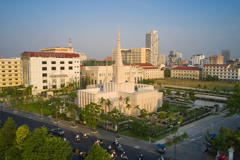 The Phnom Penh Cambodia Temple.