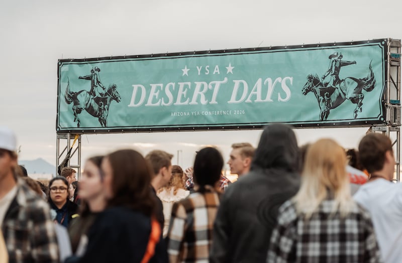 Attendees gather at the 2026 Desert Days, a conference of young single adults held in Chandler, Arizona, January 23-25, 2026.