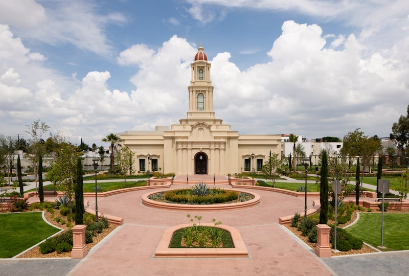 The San Luis Potosí Mexico Temple grounds.