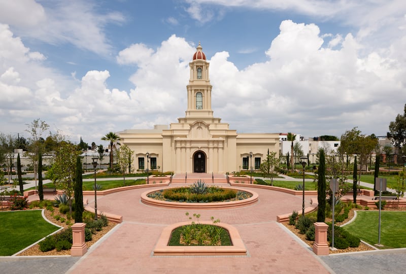 The San Luis Potosí Mexico Temple grounds.