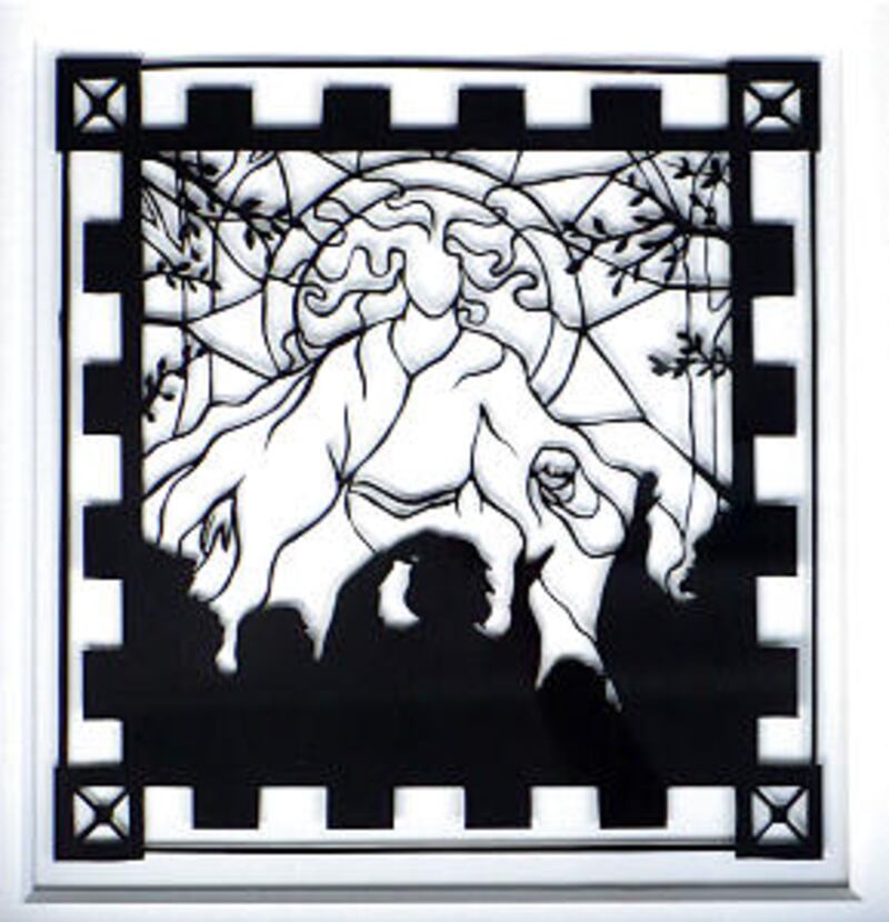 "Beginning of Enlightenment," by Melissa F. Clark, depicts the conversion of Alma the Younger. The