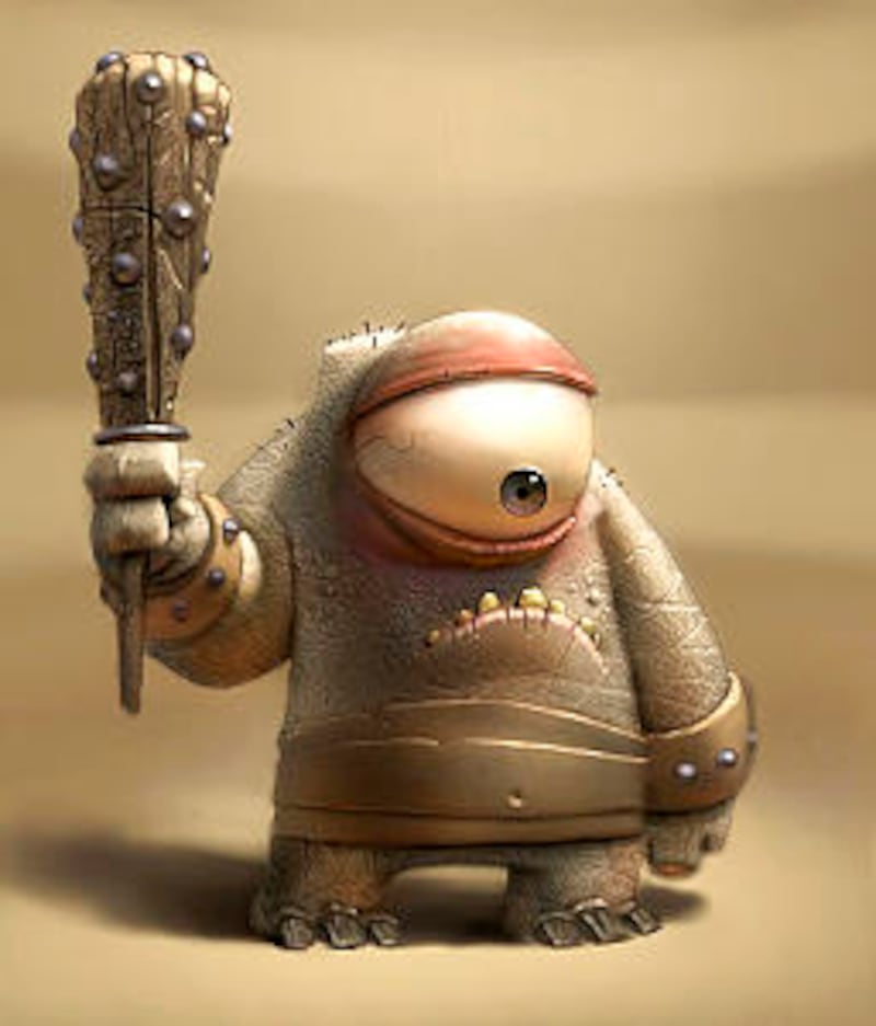 In "Pajama Gladiator," winner of a 2009 Student Emmy, a club-brandishing cyclops is one of the alien