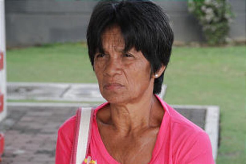 Concepcion Dolino, a widow in Tacloban, lives with her three daughters and two grandchildren in a ho
