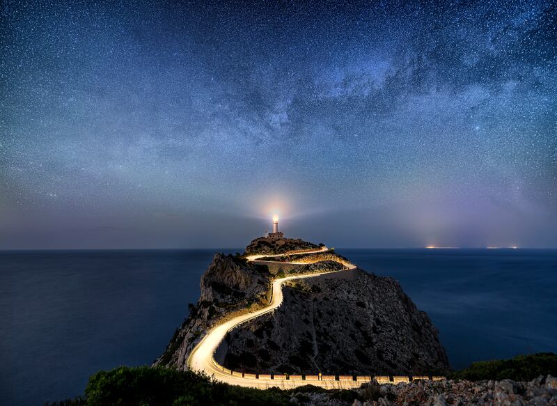 Farol do Cabo Formentor em Maiorca, Espanha.