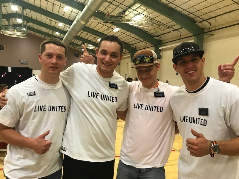Missionaries volunteer during a Project Connect event in Mesa, Arizona, which provided services to more than 400 people experiencing homelessness from surrounding areas.
