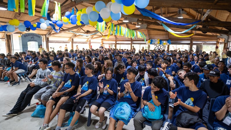 Youth attend a session of For the Strength of Youth conferences across the South America South Area in early 2026.