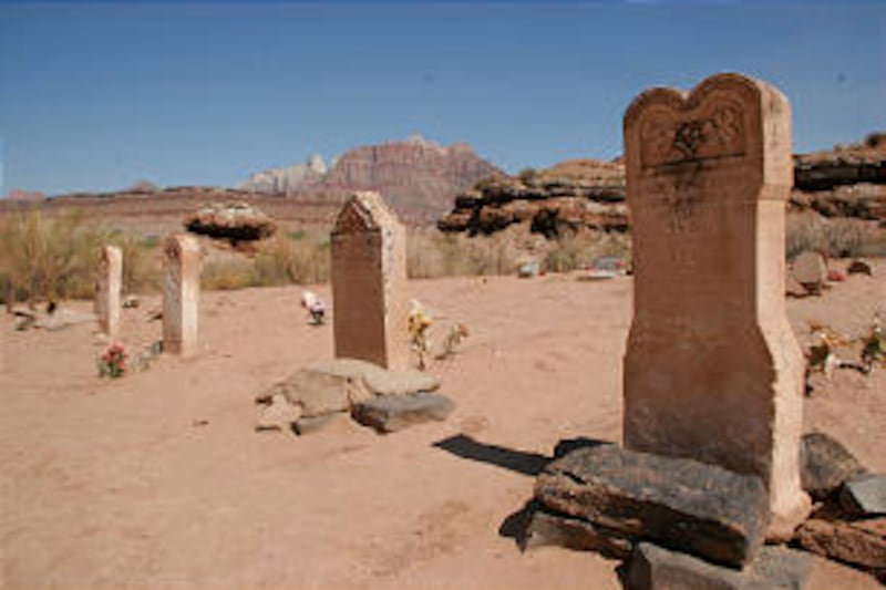 Grafton Cemetery tombstones.