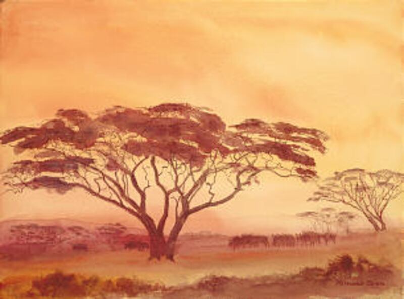 "African Plain" conveys the presence of beauty even in desolation.