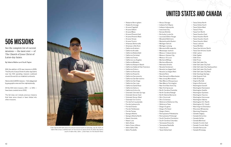 Part of the list of the 506 missions of The Church of Jesus Christ of Latter-day Saints.