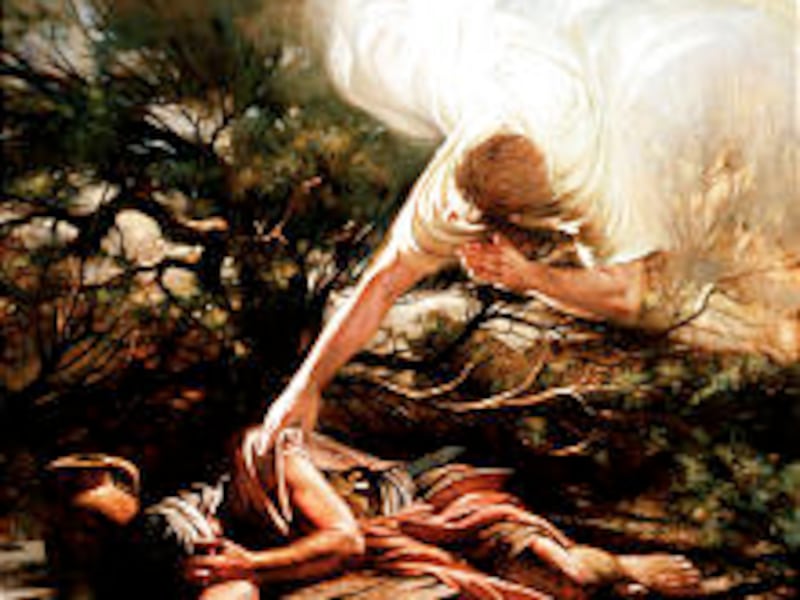 An Angel of the Lord Came to Elijah - Walter Rane