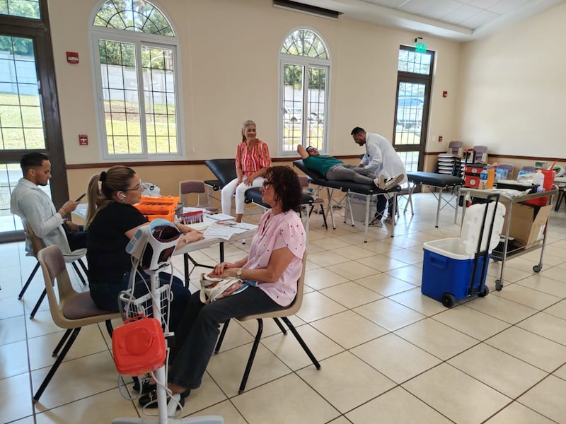 Members of The Church of Jesus Christ of Latter-day Saints coordinate a blood drive in San José, Aranjuez, Costa Rica on May 2, 2026.
