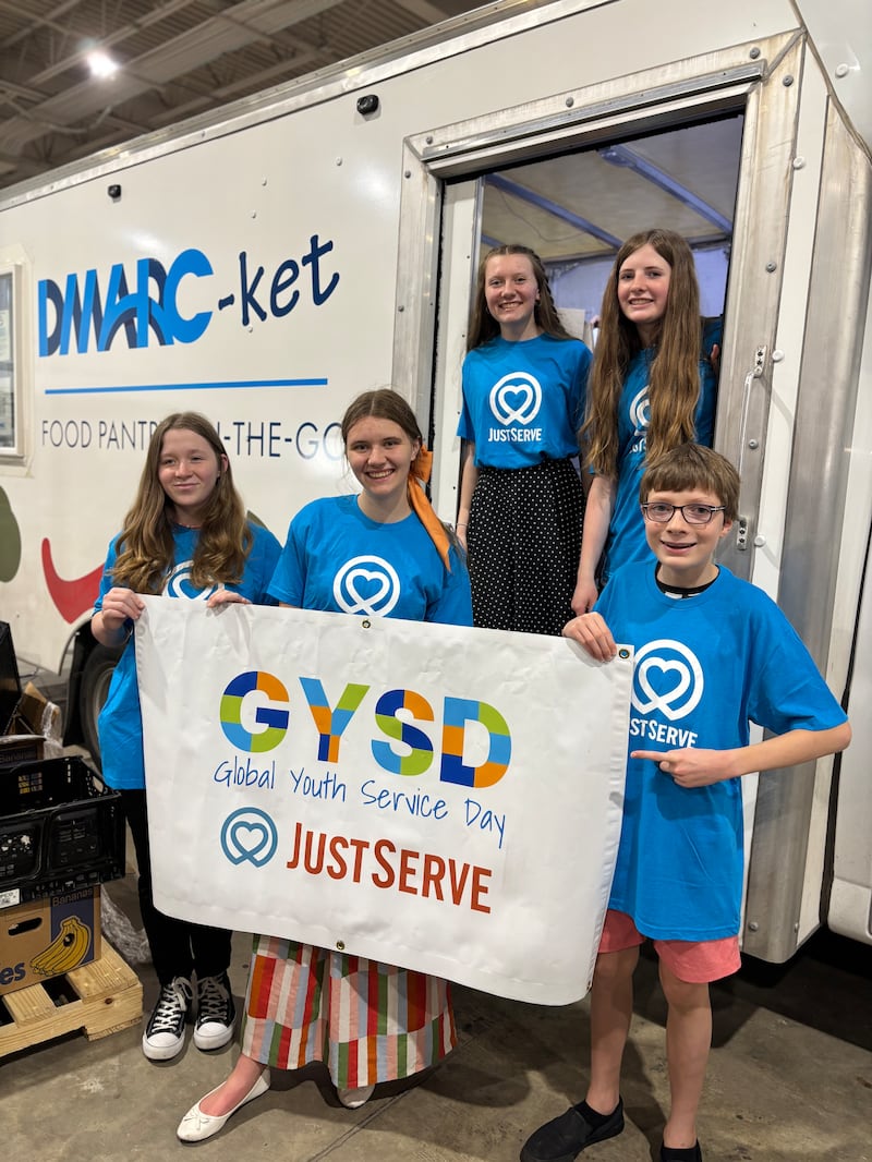 Latter-day Saint youth served at the Des Moines Area Religious Council Food Bank as part of Iowa Religious Freedom Day and Global Youth Service Day on April 14, 2026.