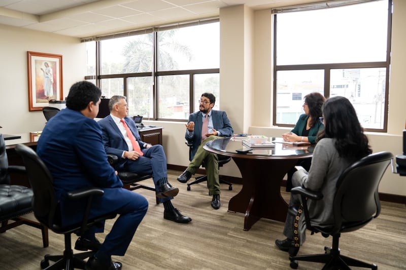 Elder Juan Pablo Villar, a General Authority Seventy and president of the Church’s South America Northwest Area, met with Peruvian government officials in Lima, Peru, on Feb. 3, 2026.