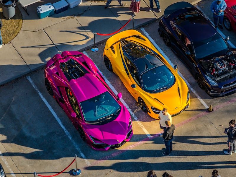 A car is parked in the parking lot of an assembly hall in Plano, Texas. "car and christ" What happened on Saturday morning, February 7, 2026.