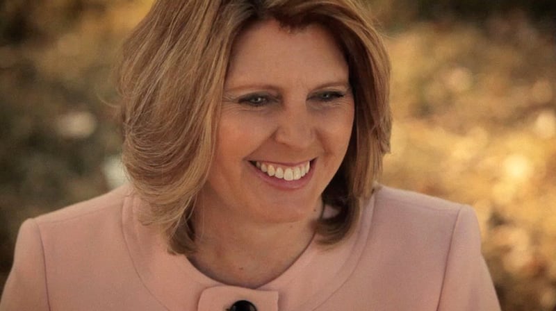 Shari Buck in a promotional campaign video. Buck has been involved in her community and politics for