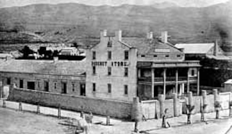 General Tithing Storehouse, shown about turn of 20th century, housed in-kind contributions of the me