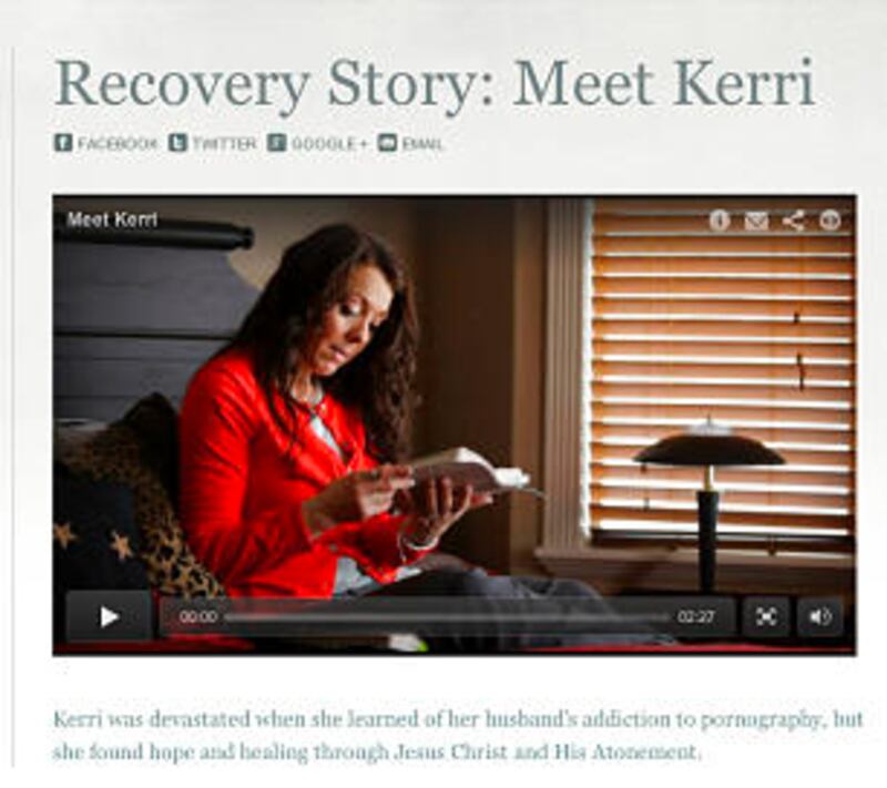 Videos and other multimedia features show real people dealing with the effects of pornography addict