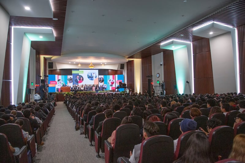Elder Ulisses Soares of the Quorum of the Twelve Apostles speaks to youth of The Church of Jesus Christ of Latter-day Saints at the Mexico Missionary Training Center in Mexico City, Mexico, on Aug. 28, 2026.