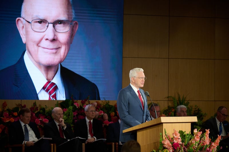 President D. Todd Christofferson, second counselor in the First Presidency, speaks at the 2026 Seminar for New Mission Leaders at the Provo Missionary Training Center in Provo, Utah, on June 19, 2026.