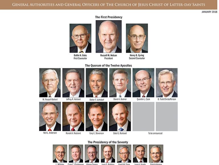 See An Updated 2018 LDS General Authority Chart Church News See an updated 2018 lds general authority chart church news
