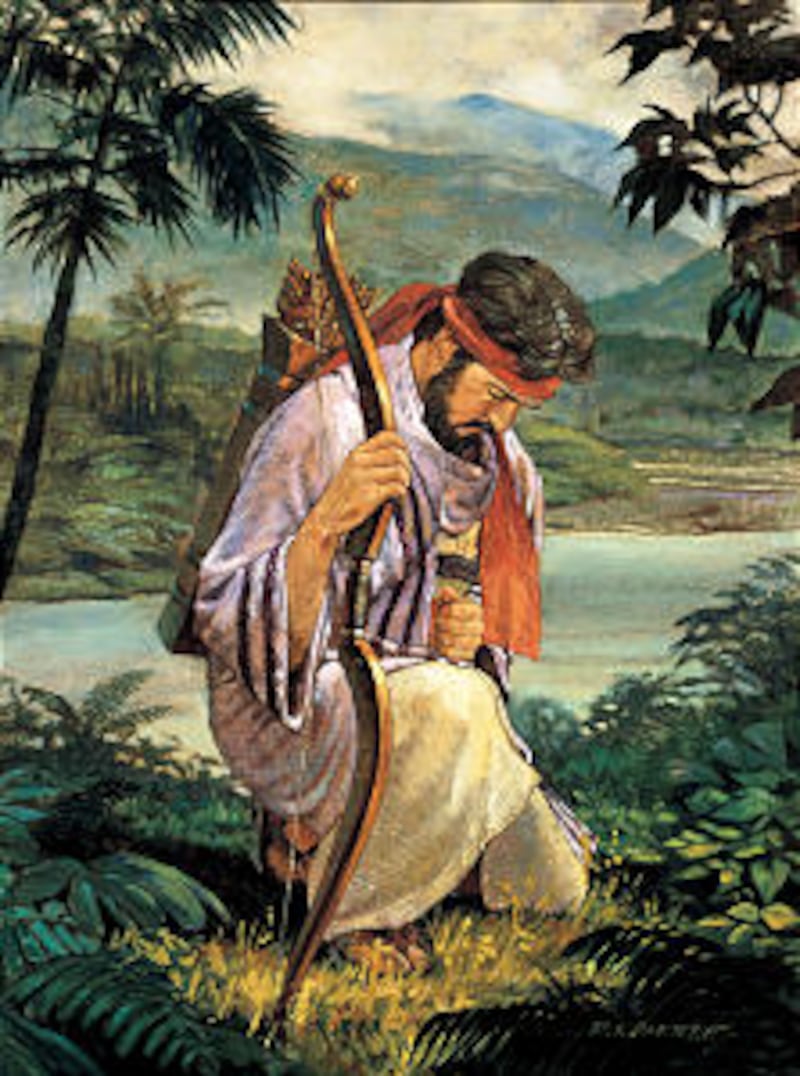 Enos prays