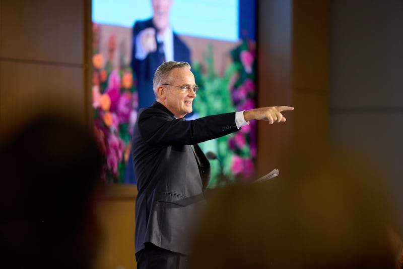 Elder Patrick Kearon of the Quorum of the Twelve Apostles speaks at the 2026 Seminar for New Mission Leaders at the Provo Missionary Training Center in Provo, Utah, on Saturday, June 20, 2026.