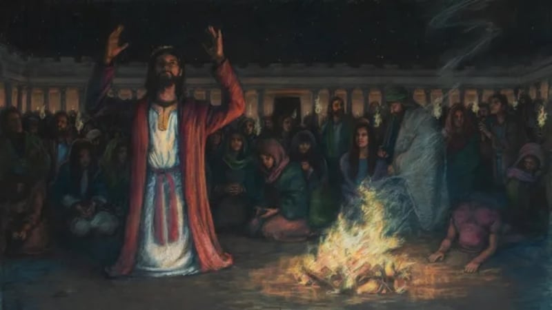 "King Jehoshaphat’s Prayer" is by Keeley Rae.
