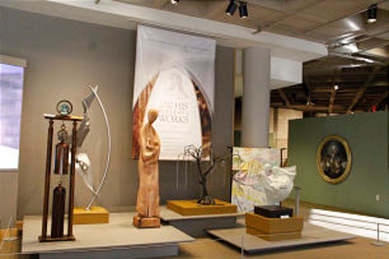 Lobby display of entries introduces Church History Museum visitors to new exhibit.