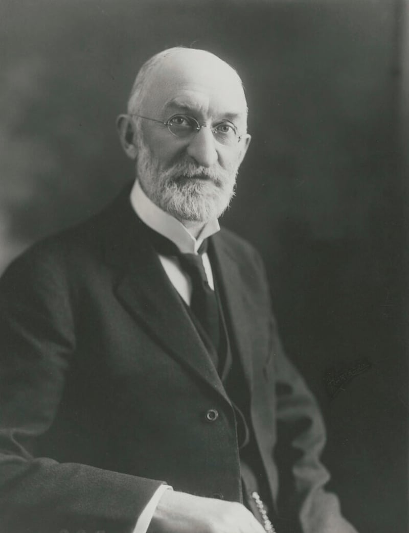 A portrait of President Heber J. Grant taken by Harstook Photo Studio.
