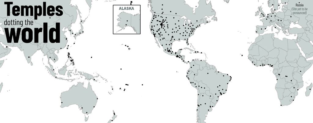 See the Church’s 335 temples worldwide across 6 maps – Church News