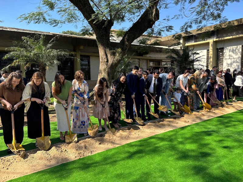 Local Church and community members break ground for the Santos Brazil Temple on Saturday, Aug. 1, 2026, in Santos, Brazil.