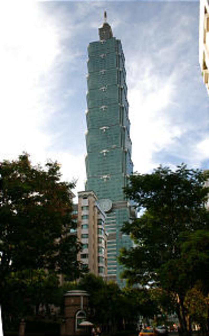 Soaring over Taipei's city center is the world's tallest completed and occupied building -- 101-stor