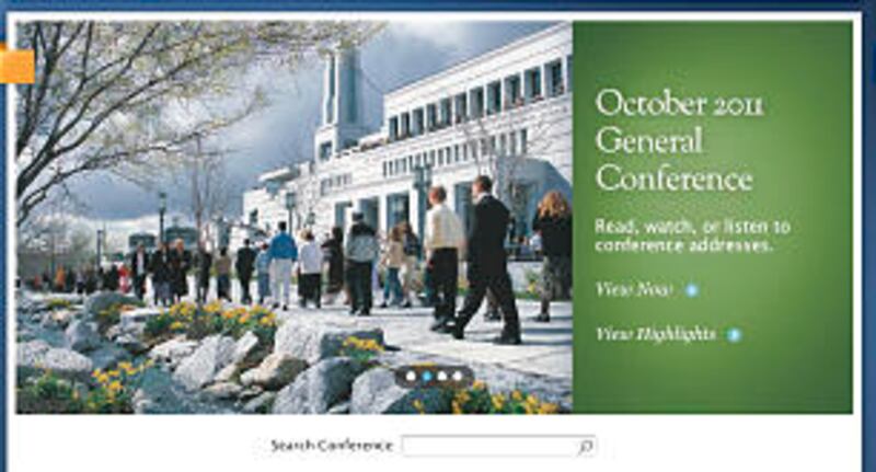 The general conference section of the lds.org website is dedicated to print, audio and video version