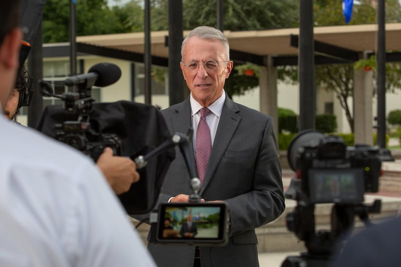 Elder Ulisses Soares of the Quorum of the Twelve Apostles records a message commemorating the 150th anniversary of the beginning of missionary work in Mexico at the Mexico Missionary Training Center in Mexico City, Mexico, in August 2026.