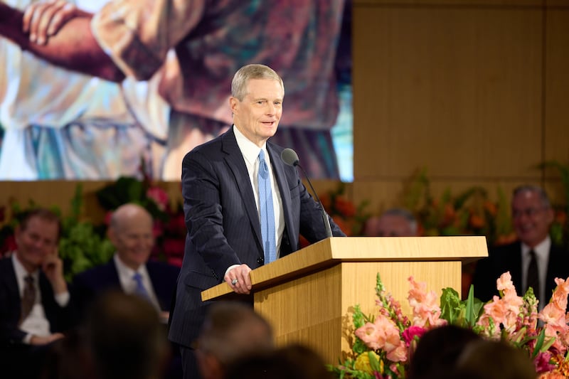 Elder David A. Bednar of the Quorum of the Twelve Apostles speaks at the 2026 Seminar for New Mission Leaders at the Provo Missionary Training Center in Provo, Utah, on Saturday, June 20, 2026
