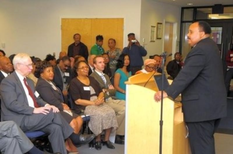 Martin Luther King III thanks The Church of Jesus Christ of Latter-day Saints upon his receipt of th