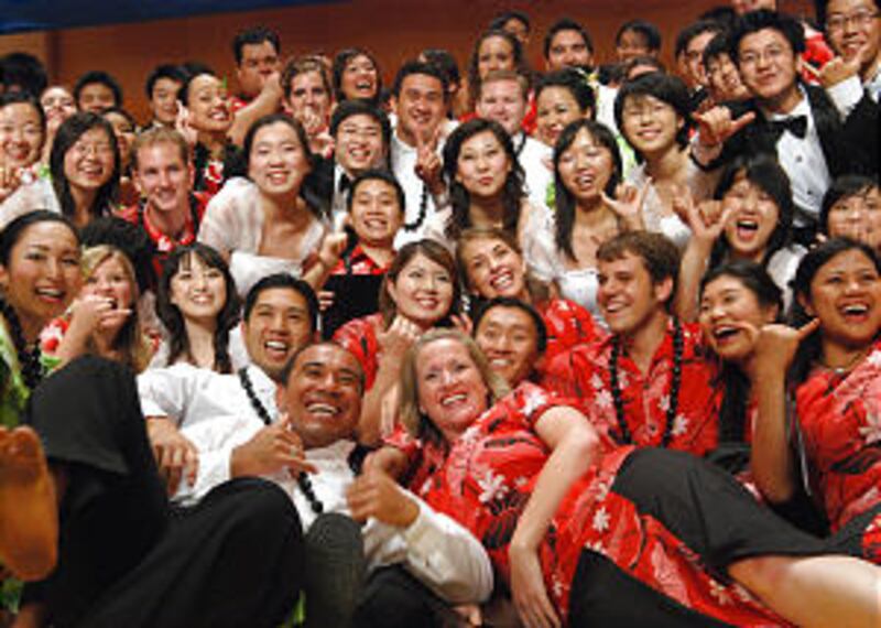 BYU-Hawaii students met and performed a concert with Nankai University students in Tianjin, China, d