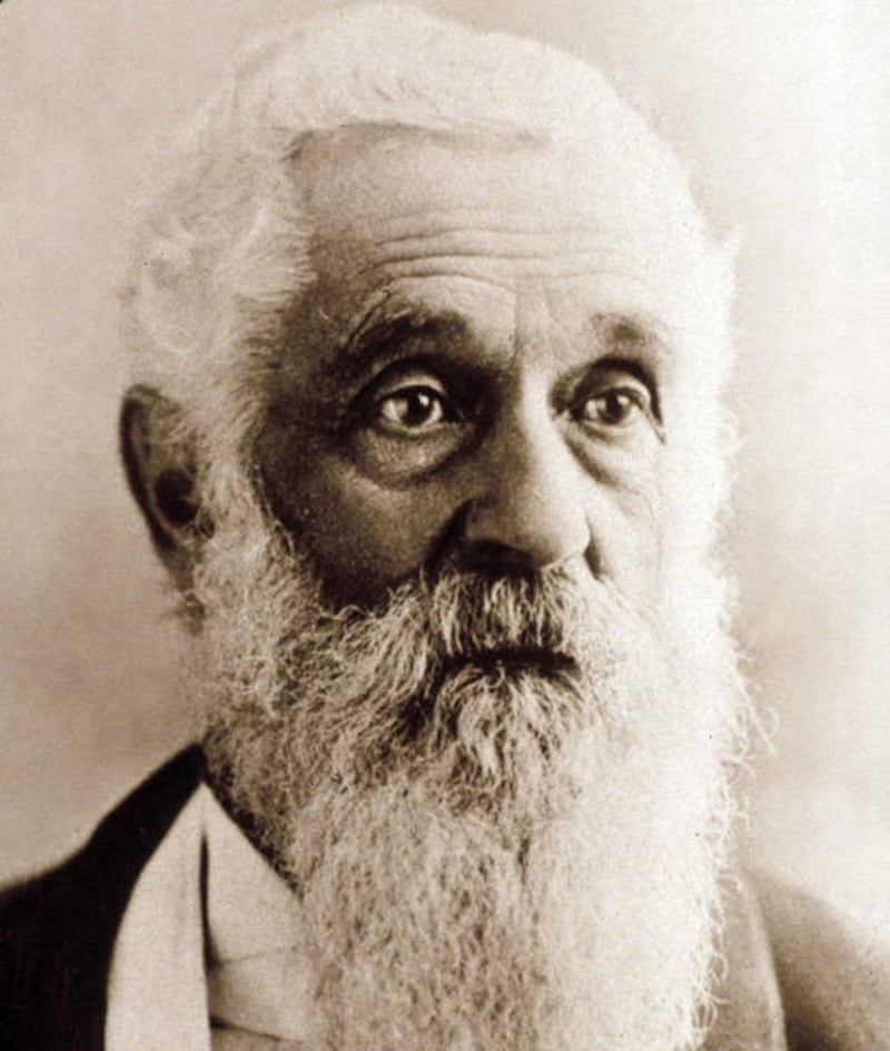 A black and white photo of Lorenzo Snow, Church president from 1898-1901.
