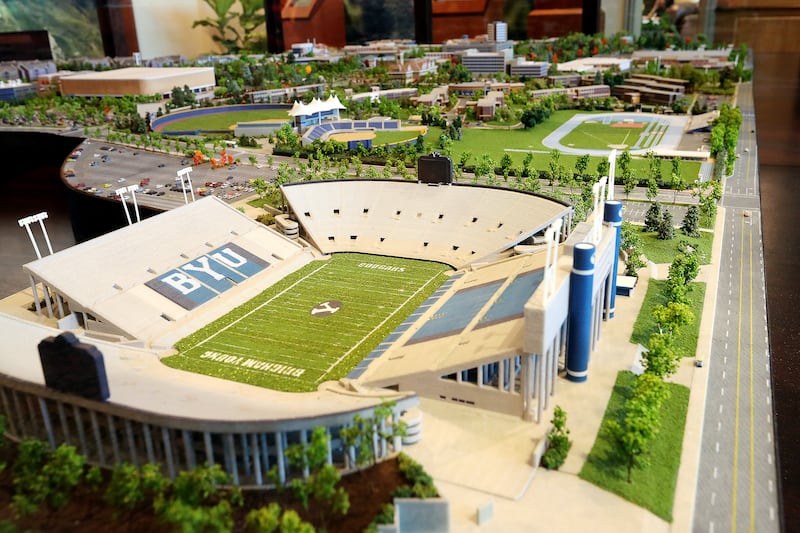 BYU unveils a highly-detailed campus diorama on Tuesday, July 2, 2019.