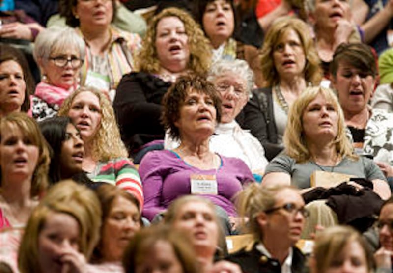 BYU Women's Conference at the Marriott Center in Provo on Friday, April 29, 2011.
